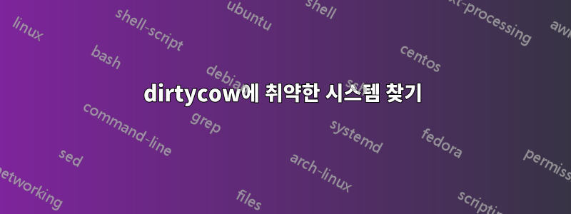 dirtycow에 취약한 시스템 찾기