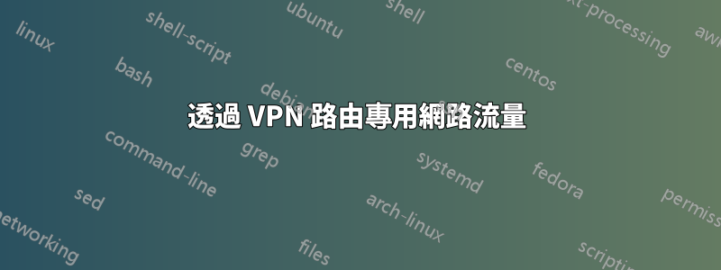 透過 VPN 路由專用網路流量