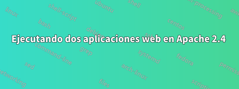 Ejecutando dos aplicaciones web en Apache 2.4