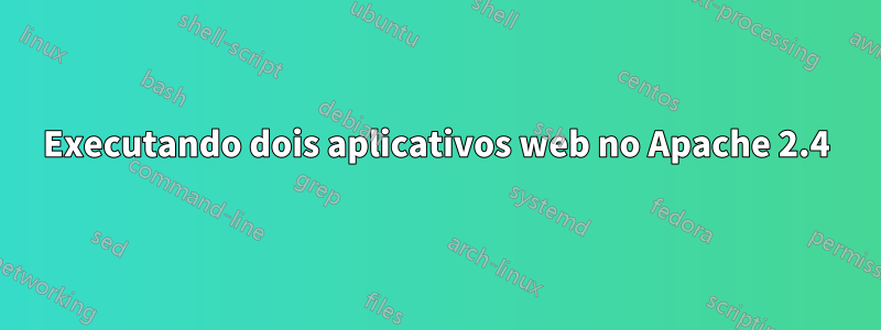 Executando dois aplicativos web no Apache 2.4