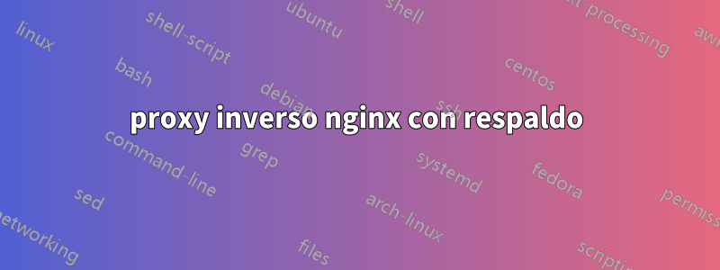 proxy inverso nginx con respaldo