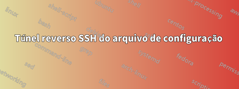 Túnel reverso SSH do arquivo de configuração