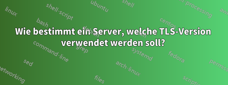 Wie bestimmt ein Server, welche TLS-Version verwendet werden soll?