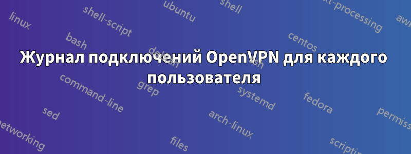 Журнал подключений OpenVPN для каждого пользователя