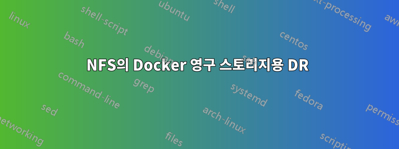 NFS의 Docker 영구 스토리지용 DR