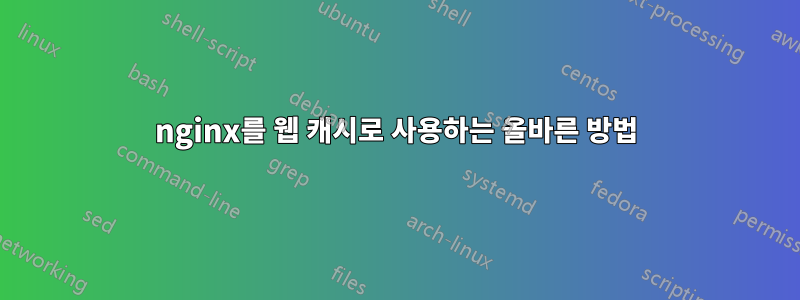 nginx를 웹 캐시로 사용하는 올바른 방법