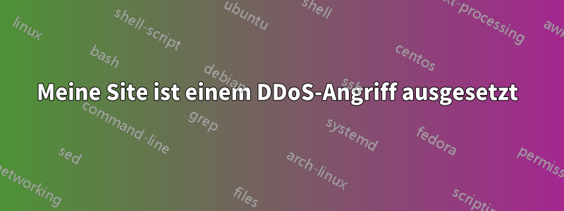 Meine Site ist einem DDoS-Angriff ausgesetzt 