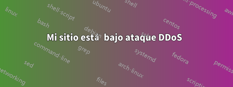 Mi sitio está bajo ataque DDoS 