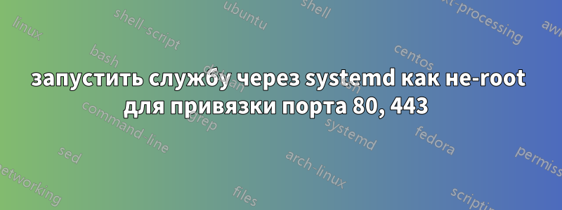 запустить службу через systemd как не-root для привязки порта 80, 443 