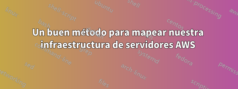 Un buen método para mapear nuestra infraestructura de servidores AWS