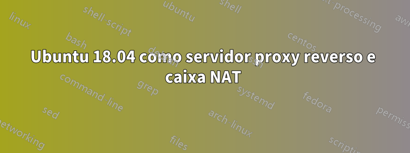 Ubuntu 18.04 como servidor proxy reverso e caixa NAT