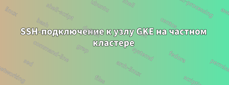 SSH-подключение к узлу GKE на частном кластере