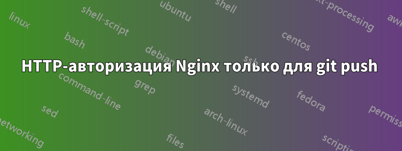 HTTP-авторизация Nginx только для git push