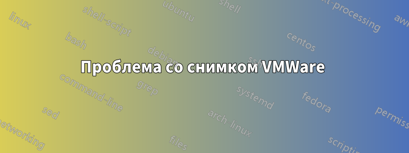 Проблема со снимком VMWare