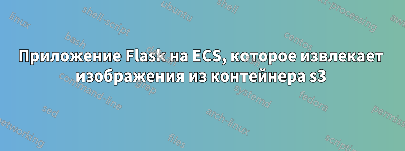 Приложение Flask на ECS, которое извлекает изображения из контейнера s3