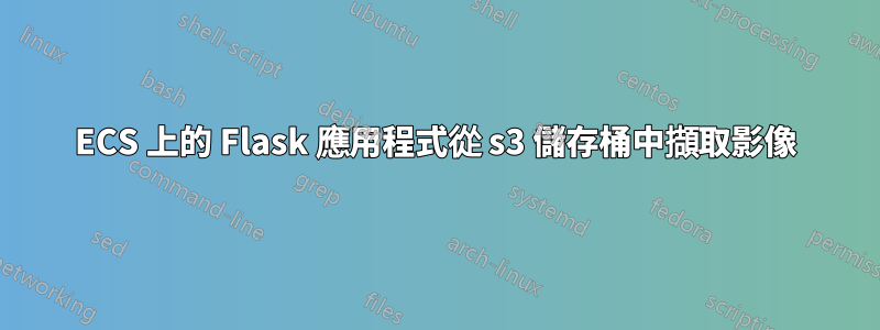 ECS 上的 Flask 應用程式從 s3 儲存桶中擷取影像