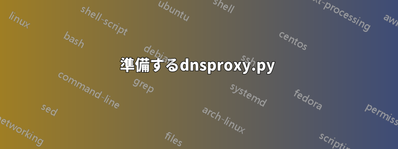 準備するdnsproxy.py