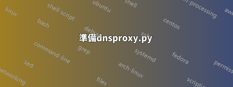 準備dnsproxy.py