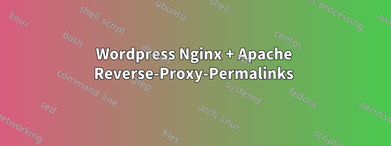 Wordpress Nginx + Apache Reverse-Proxy-Permalinks