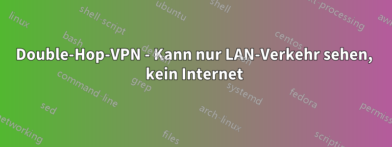 Double-Hop-VPN - Kann nur LAN-Verkehr sehen, kein Internet