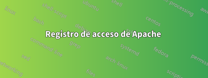 Registro de acceso de Apache