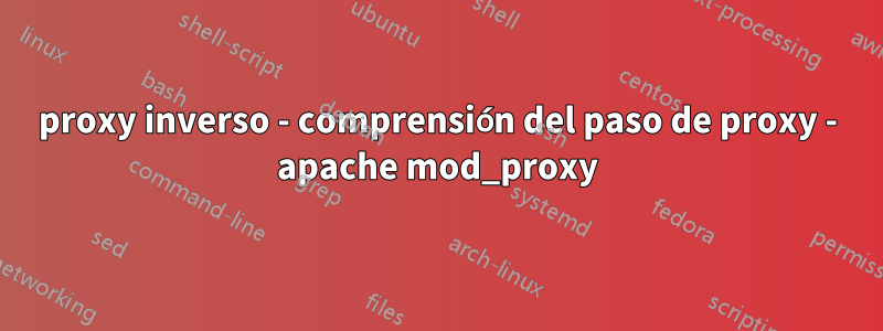 proxy inverso - comprensión del paso de proxy - apache mod_proxy