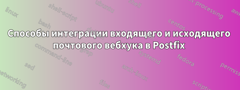 Способы интеграции входящего и исходящего почтового вебхука в Postfix