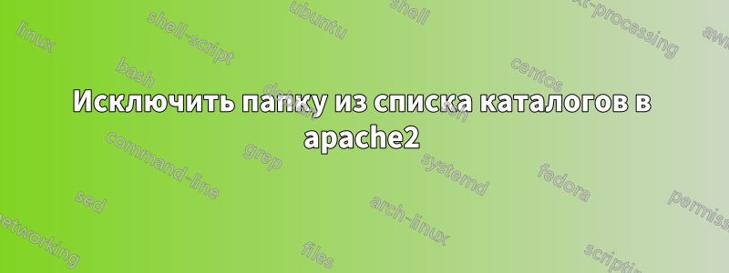 Исключить папку из списка каталогов в apache2