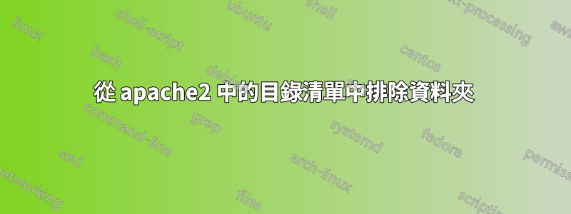 從 apache2 中的目錄清單中排除資料夾