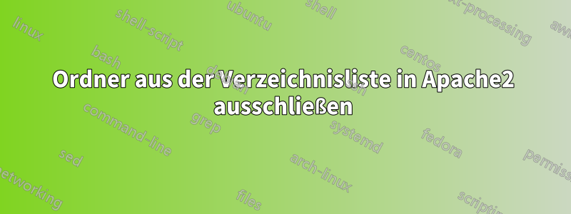 Ordner aus der Verzeichnisliste in Apache2 ausschließen