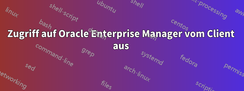 Zugriff auf Oracle Enterprise Manager vom Client aus