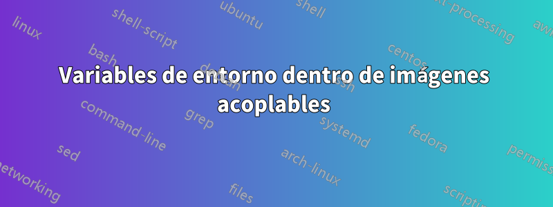 Variables de entorno dentro de imágenes acoplables