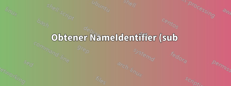 Obtener NameIdentifier (sub) en AD FS