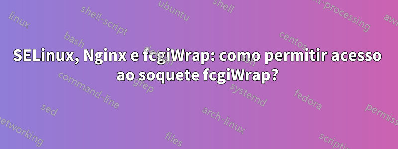 SELinux, Nginx e fcgiWrap: como permitir acesso ao soquete fcgiWrap?