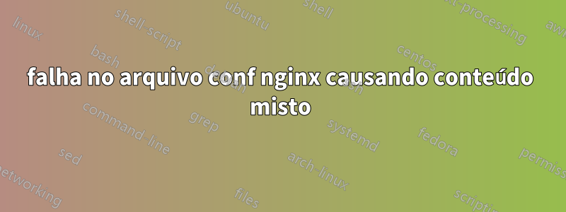 falha no arquivo conf nginx causando conteúdo misto