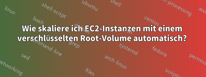 Wie skaliere ich EC2-Instanzen mit einem verschlüsselten Root-Volume automatisch?