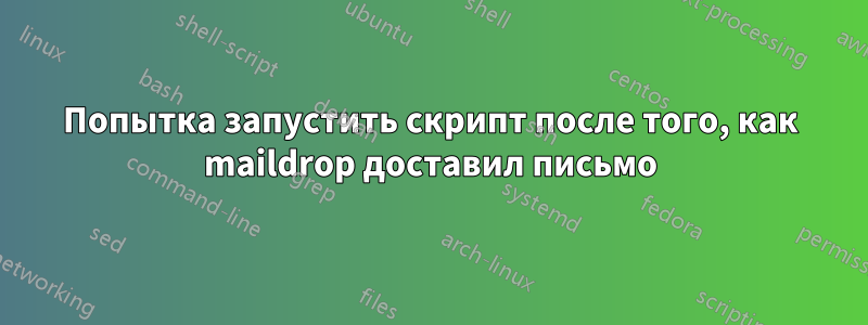 Попытка запустить скрипт после того, как maildrop доставил письмо