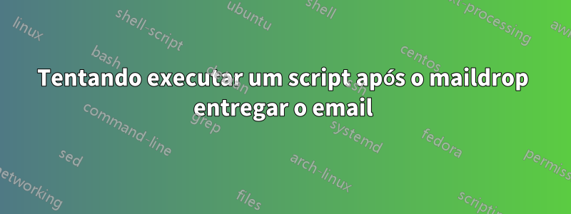 Tentando executar um script após o maildrop entregar o email