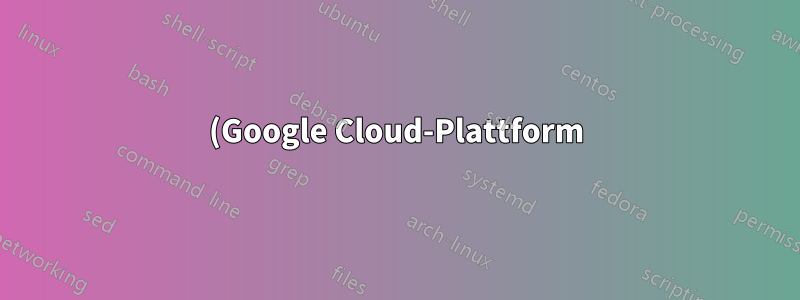 (Google Cloud-Plattform) GCP-Portweiterleitung funktioniert nicht