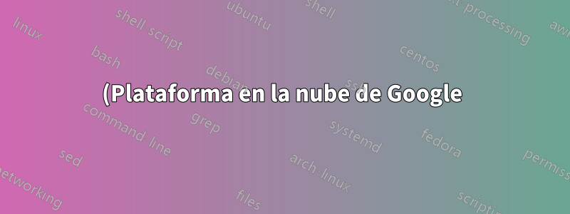 (Plataforma en la nube de Google) El reenvío de puertos Gcp no funciona