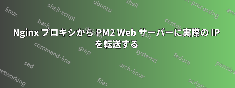 Nginx プロキシから PM2 Web サーバーに実際の IP を転送する