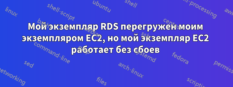 Мой экземпляр RDS перегружен моим экземпляром EC2, но мой экземпляр EC2 работает без сбоев