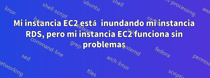 Mi instancia EC2 está inundando mi instancia RDS, pero mi instancia EC2 funciona sin problemas