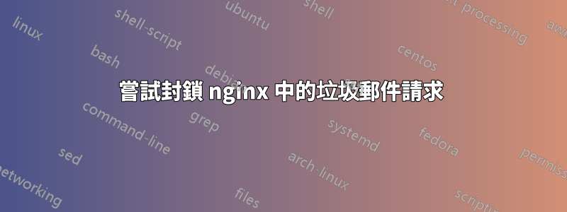 嘗試封鎖 nginx 中的垃圾郵件請求