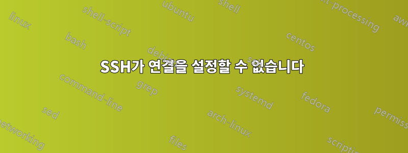 SSH가 연결을 설정할 수 없습니다