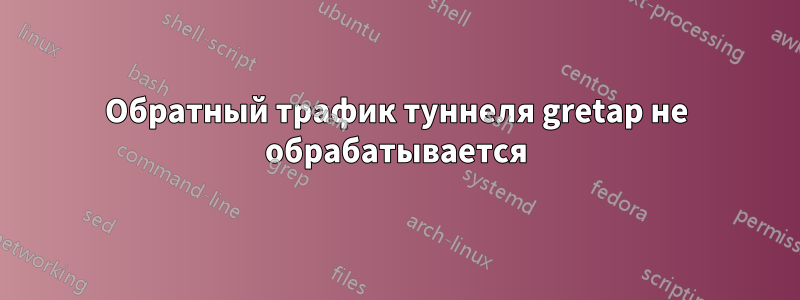 Обратный трафик туннеля gretap не обрабатывается