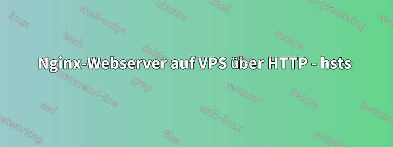 Nginx-Webserver auf VPS über HTTP - hsts