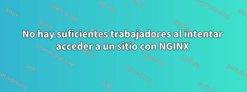 No hay suficientes trabajadores al intentar acceder a un sitio con NGINX