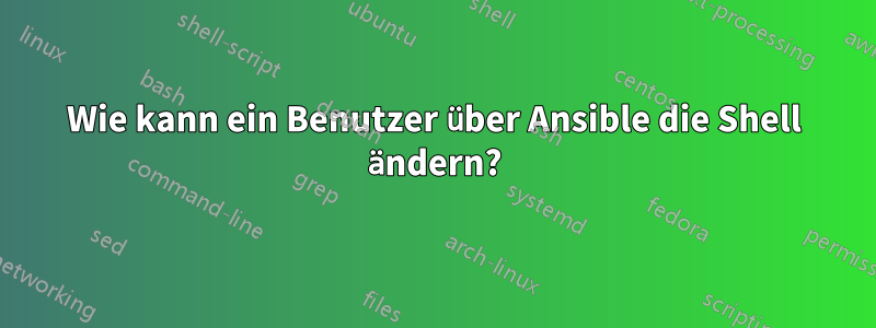 Wie kann ein Benutzer über Ansible die Shell ändern?