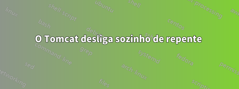 O Tomcat desliga sozinho de repente